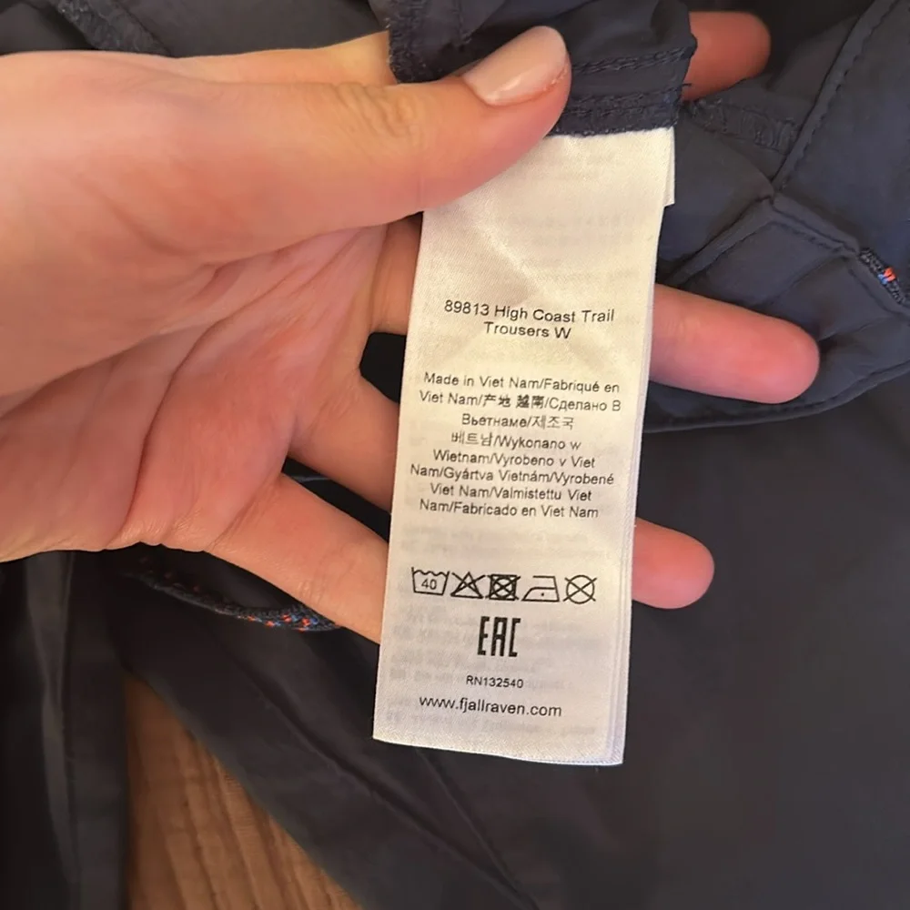 Fjallraven High Coast Trail Trousers Women’s size 26” - Picture 6 of 6